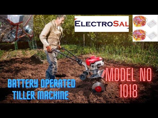 Battery Operated Tiller Machine //Engineering / electrical / electronic / project / mechanical