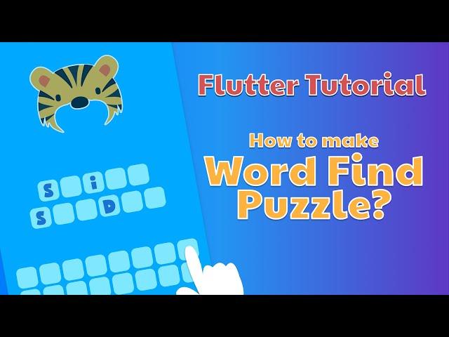 Simple Flutter Tutorial - Word Find Puzzle