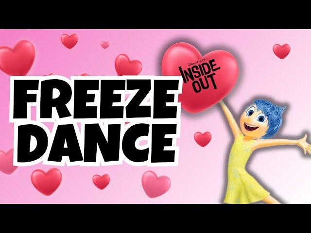 Valentine’s Day Freeze Dance | Inside Out | Just Dance | Danny Go Noodle