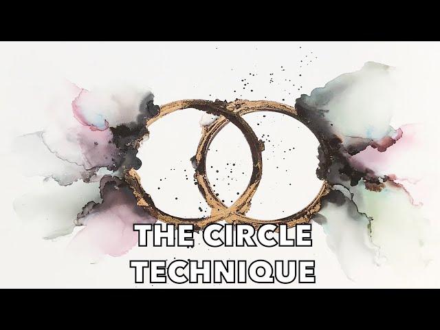 Alcohol ink Art - the circle technique [49]