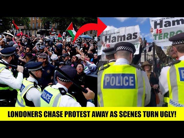 Londoners CHASE Pro Palestine OUT As Scenes Turn UGLY!