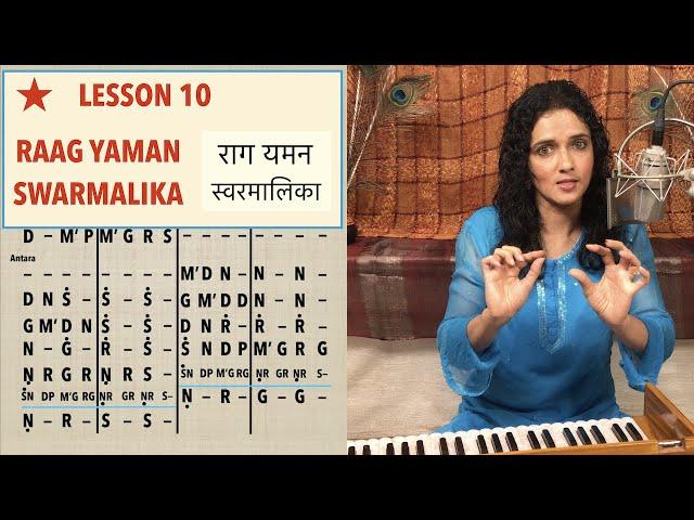 Lesson 10: Raag Yaman Swarmalika | राग यमन स्वरमालिका | Indian Classical Lessons | Bidisha Ghosh