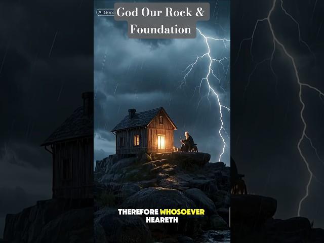 God Our Rock & Foundation/ Encouragement #Foundation #God #truth #motivation #christ #rock