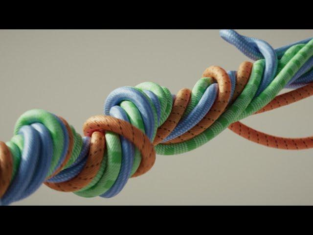 Dynamic Twisting Rope in C4D - Cinema 4D Tutorial (Free Project)