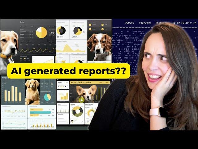 How to generate Power BI report designs using AI