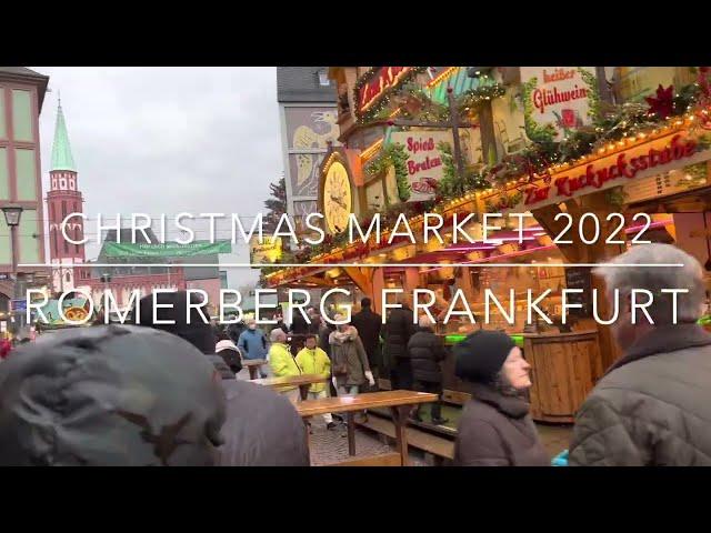 Frankfurt Romerberg Square Christmas Markets Germany Dec 22! Römerberg Weihnachtsmärkte Deutschland