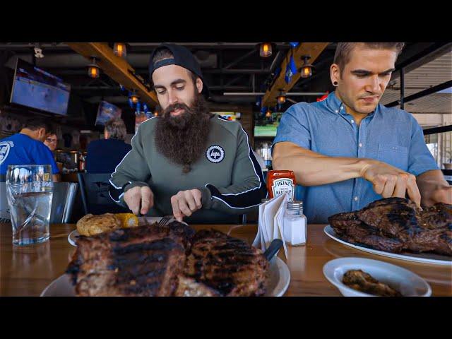 TEXAS LONGHORN'S UNDEFEATED GIANT STEAK CHALLENGE | Toronto Pt.1