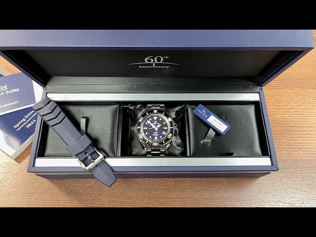 Grand Seiko 60th Anniversary Limited Edition PRO Diver's 600M, Ref.SLGA001-Detailed Unboxing