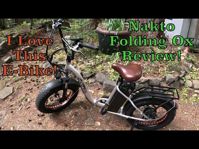 Nakto Folding Ox Review FUN, Responsive, Great E-Bike! - Not Woodturning