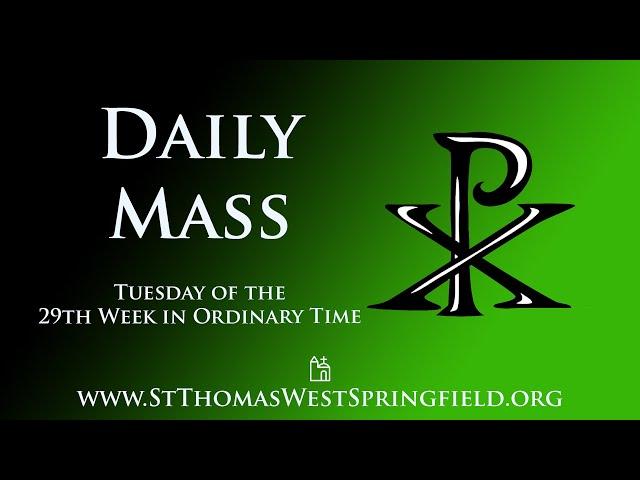 Daily Mass Tuesday, October 22, 2024