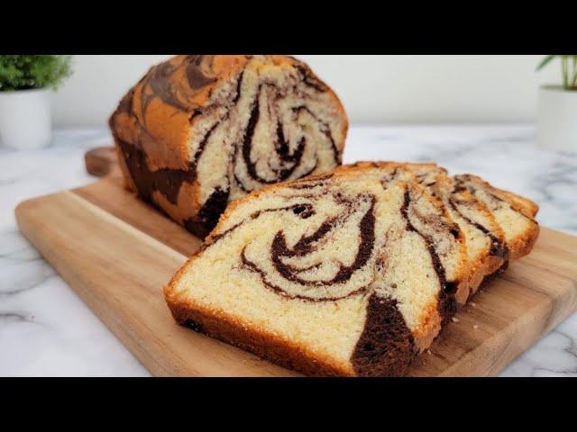 Easy Marble Cake Recipe | How To Make Marble Cake | Spicy foodz