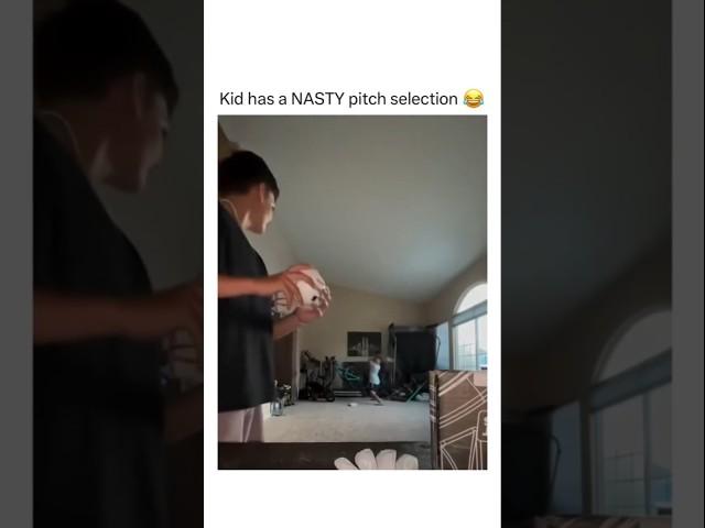 kid has a nasty pitch selection  #memes #broken #brothers #funny #shorts #trending #kids