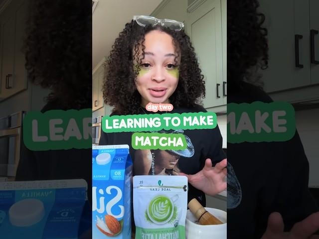 vlog: day 2 of learning how to make matcha  #matcha #shorts