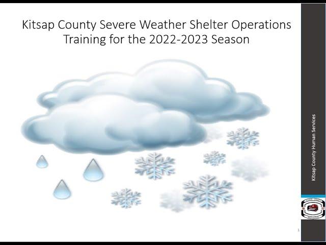 Kitsap County Severe Weather Shelter Operations Training 2022-2023