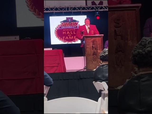 Chris Peavy's Shaw University Hall Of Fame Speech 2024