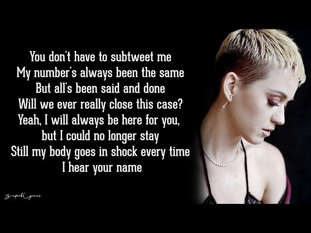 Save As Draft - Katy Perry (Lyrics)