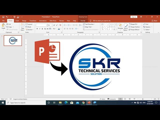 Logo Design Tutorial in PowerPoint | How to make Logo in PowerPoint | Text logo design in PowerPoint