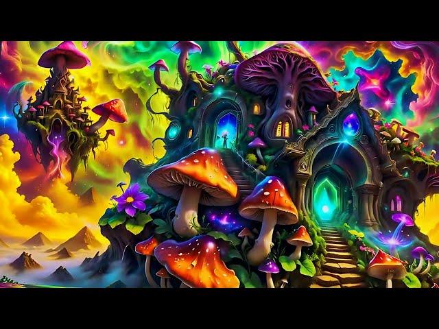 AI Manifest: Majestic Psychedelia Dreamsicle [2024 Visuals] [Psybient Chill Beat]