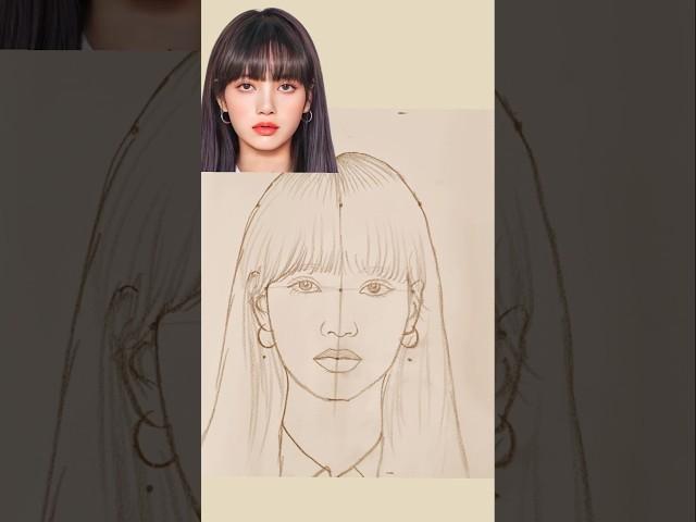 Blackpink Lisa outline drawing #drawing
