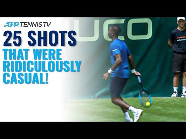 25 Tennis Shots That Were RIDICULOUSLY Casual! 