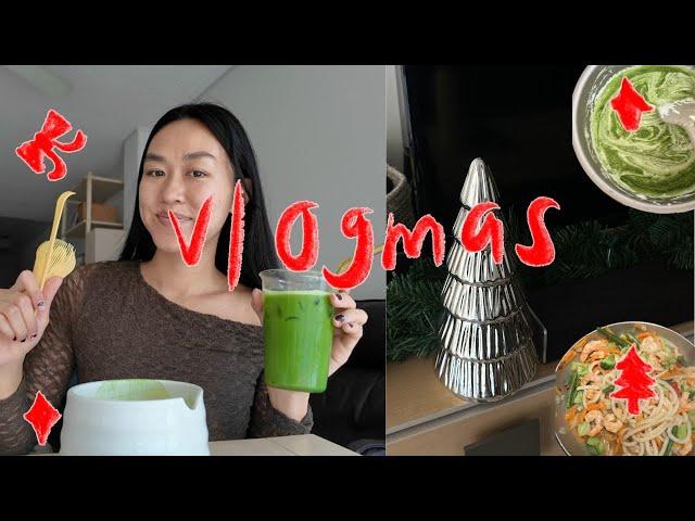 VLOGMAS 2024 ⭐ - (week 4) target matcha kit, matcha cookies, black friday haul