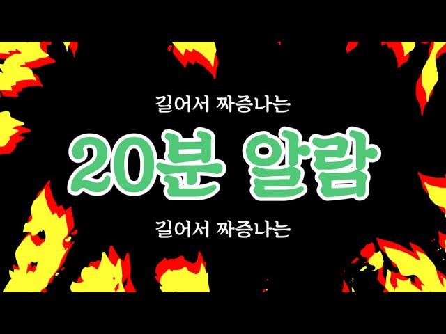 길어서 짜증나는 20분 알람(countdown timer)