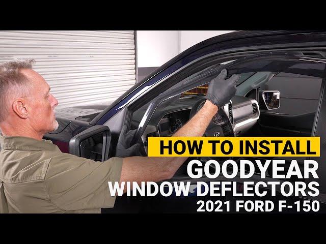 How to Install Goodyear Side Window Deflectors on a 2021 Ford F-150
