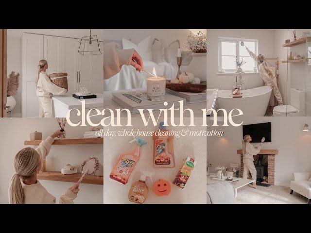 AUTUMN CLEAN WITH ME | all day deep cleaning & extreme cleaning motivation 2022