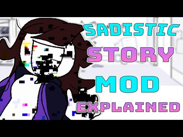 Jaiden Animations Sadistic Story Mod Explained in fnf (Pibby Lyrics Mod)