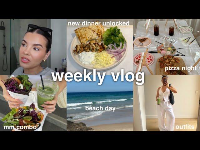 weekly vlog  beach day, paint & pizza with the girlies, JHM jewellery box + more