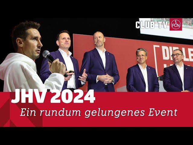 Miro Klose, Standing Ovations und viel Transparenz | JHV 2024 | 1. FC Nürnberg