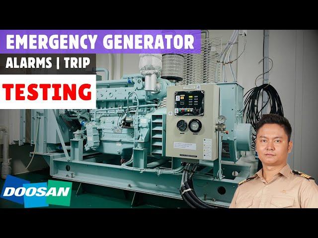 Emergency Generator Engine | Alarms and Trip Testing | Marine Engineering | Technical Vlog : 109