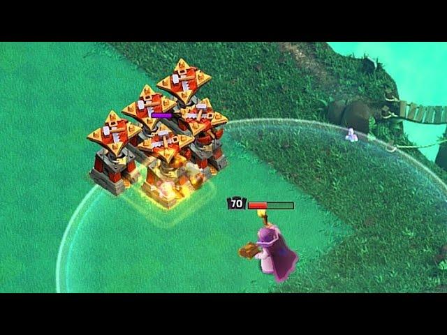 Powerful GRAND Warden Vs Builder's Hut, || coc ||#shorts #coc #clashofclans #trending #viral