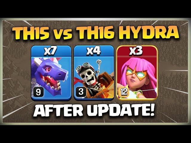 After Update! Best Th15 Super Archer Blimp Hydra Attack | Best Th15 Attack StrategyTh15 vs Th16 coc