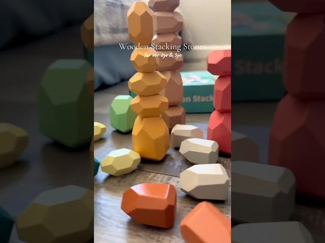 Wooden Stacking Stones Preschool Homeschooling Finds Educational Wooden Blocks for Toddlers Kids