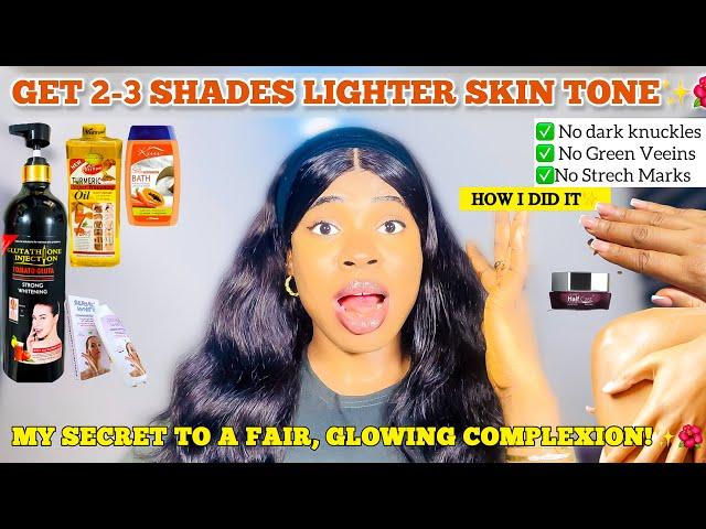 HOW TO MAKE YOUR SKIN 2-3 SHADES LIGHTER Achieve A Beautiful Fair Glowing Complexion  Lightening