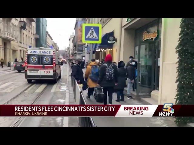 Ukrainians living in Cincinnati's sister city describe distress, uncertainty after Russia attack