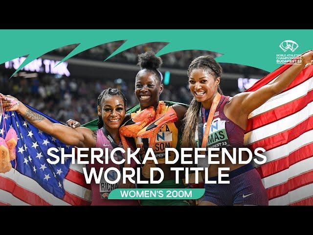 Shericka Jackson  storms to championship record | World Athletics Championships Budapest 23