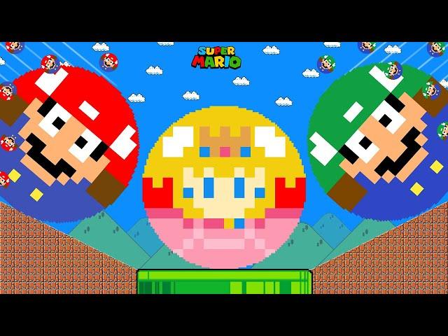 Marble Race Mayhem: Mario & Luigi Take on Peach Calamity | Game Animation