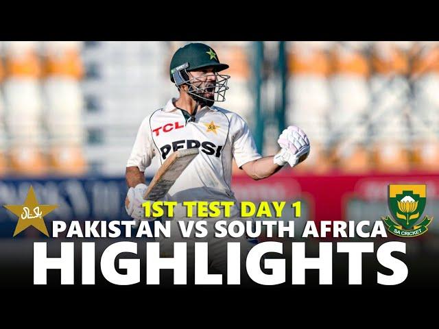 Pakistan vs South Africa Highlights 1st Test Day 1 | PAK VS SA 2024