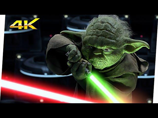 Yoda vs Palpatine | Star Wars: La Venganza De Los Sith (2005) Movie Clip 4K Ultra HD (LATINO)