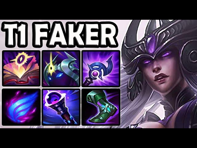 T1 Faker SYNDRA MID vs ORIANNA - Ranked Korea 