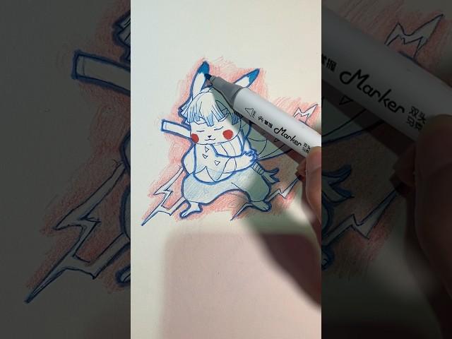 Pikachu’s Thunder Meets Zenitsu’s Lightning...This Combo is ELECTRIFYING! #demonslayer #pekemon