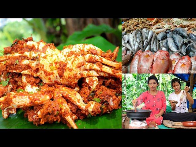 ಹಳ್ಳಿ ಸ್ಟೈಲ್ ಏಡಿ ಸುಕ್ಕ | Village Sytle Crab Sukka | Denji Sukka | Halli Mane