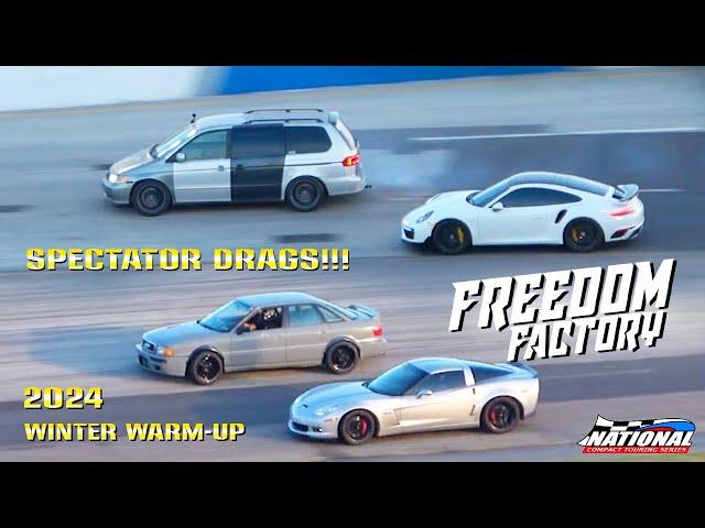 2024 FREEDOM FACTORY SPECTATOR DRAGS WINTER WARM-UP!!!