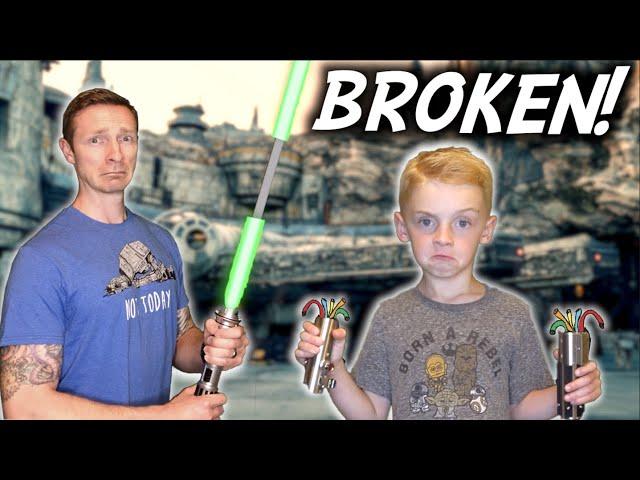 Our Galaxy’s Edge Lightsabers Are BREAKING!