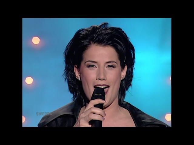 1998 Sweden: Jill Johnson - Kärleken är (10th place at ESC in Birmingham) with SUBTITLES