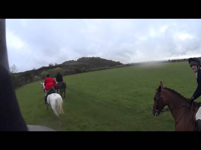 Alice & Arthur at the Ledbury Hunt Opening Meet held at Corse Lawn 6th November 2015