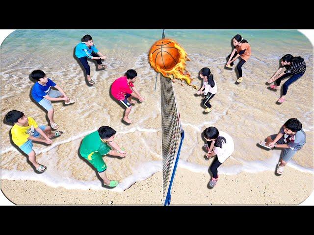 Tony | Lần Đầu Chơi Đánh Bóng Chuyền - Volleyball Battle