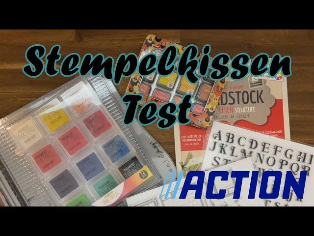 Test mit den Stempelkissen aus dem Action